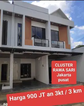 Rumah cantik Rawasari Cempaka putih dijual murah