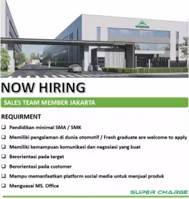 Sales marketing motor listrik