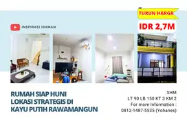 Rumah Siap Huni Lokasi Strategis di Kayu Putih Rawamangun