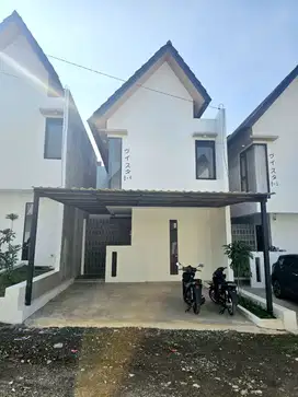 Rumah 2 Lt Design Jepang di cihanjuang dkt bandara husein sastranegara