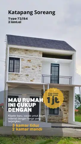 Rumah 2 lantai luas di Katapang Soreang banyak promo