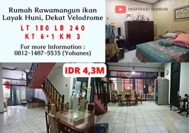 Rumah 180mtr Rawamangun ikan layak huni