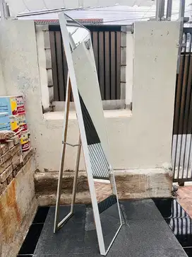CERMIN KACA STANDING FRAMELESS WHITE T185xL41cm