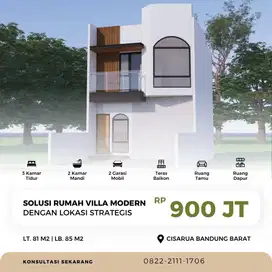 RUMAH VILLA MODEREN DI BAWAH KAKI GUNUNG BURANGRANG BANDUNG