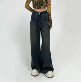 Jeans from Alice - Highwaist Jeans Wanita Wide Leg