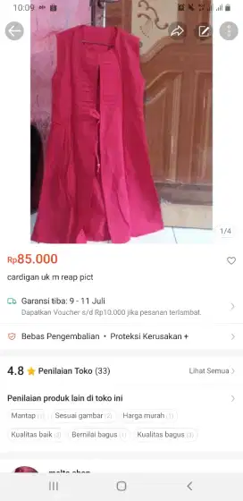 Dress dan cardigan