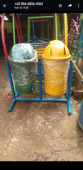 Tong sampah organik dan non organik (bs antar skitr medan)