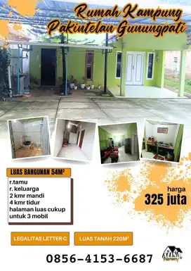 Rumah murah kampung dipakintelan gunungpati