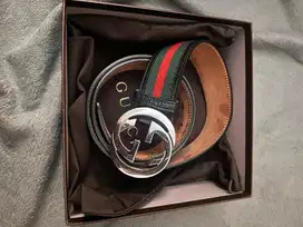 Gucci Men’s Web Belt with G Buckle