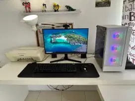PC GAMING FULLSET - i7 10700 - GTX 1050 Ti - Monitor + Aksesori
