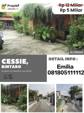 Judul :  Cessie Rumah Di Bintaro, Jakarta Selatan