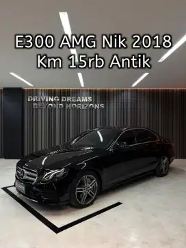 Mercedes Benz E300 AMG 2018 Hitam Mercy Km15rb B118WIR