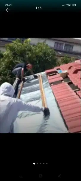 atap bocor kanopi atap bajarigan teroasang dll