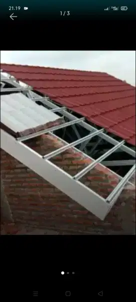 atap bocor kanopi atap bajarigan teepasang dll
