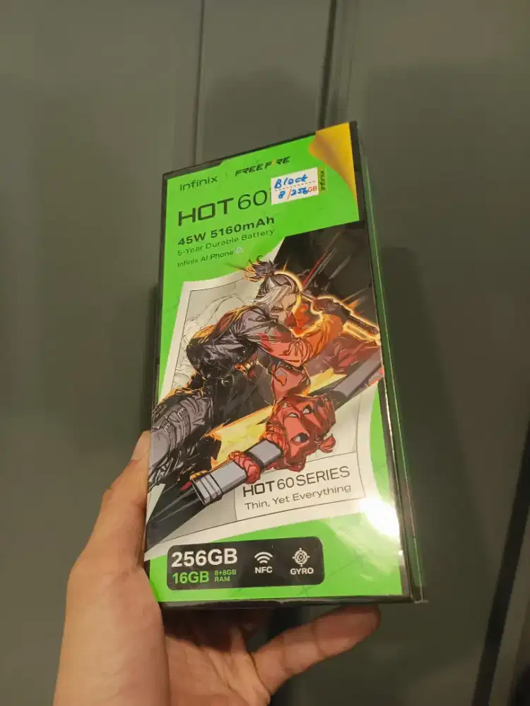 INFINIX HOT 60i 8+8/256 NEW GARANSI RESMI