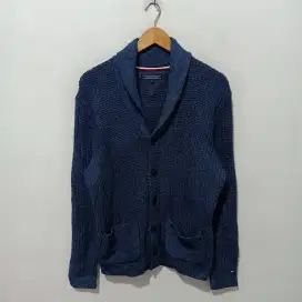 TOMMY HILFIGER Lucas Shawl Cardigan Wool Knitwear