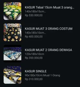 KASUR KEKINIAN COD