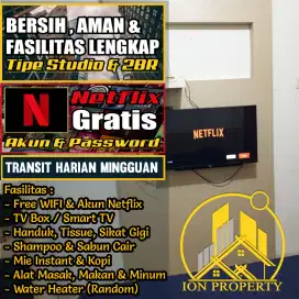 BISA NETFLIX SEWA 1KAMAR TRANSIT HARIAN APARTEMEN GREEN PRAMUKA SQUARE