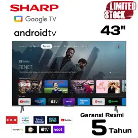 SHARP LED GOOGLE TV 43 Inch DIGITAL 2T-C43GH3000I FHD Dolby CHROMECAST