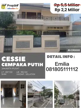 Cessie, Rumah Mewah di Cempaka putih, Jakarta Pusat