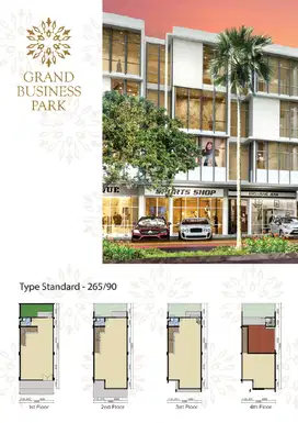 Ruko siap pakai, lokasi premium cocok untuk segala usaha.Grandwis