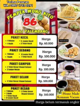 Pempek Palembang Asli ikan Tenggiri home made