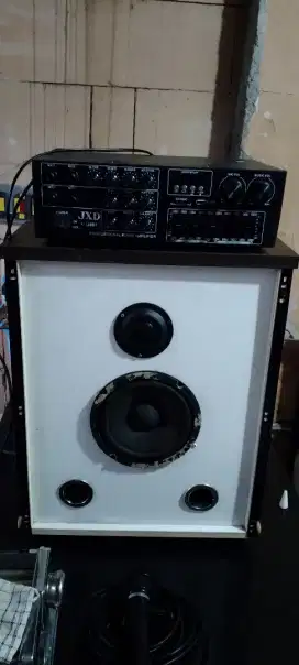 Jual speker + ampli karoke + mic kabel