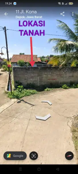 Dijual Tanah di Jl Kona Sawangan Depok Harga Net