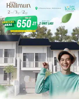 Rumah indent free design 2 lantai harga nego santai
