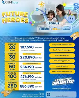 Wifi CBN Fiber Cepat dan Hemat