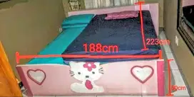 Dipan Kayu 180 x 200 Siap pakai Bekas