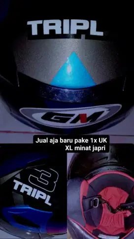 Dijual BU hari ini Helm bekas baru cobain pake 1x beli Krn kekecilan.
