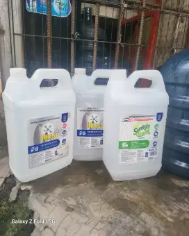 Jual Jerigen bekas Rinso Cair 4.5L & Sunlight Cair 5L