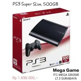 PS3 Super Slim HDD 500GB Full Game harga grosir
