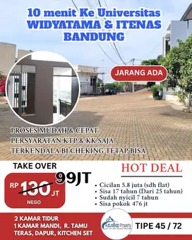 Langka Take over Rumah Strategis Padasuka Suci 20 menit Ke Gedung Sate