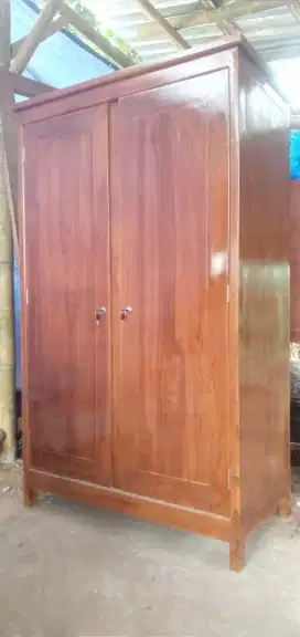 Lemari 2 pintu jati,lemari mini