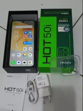 Jual HP infinix 50i fullset RAM 6+6 /128