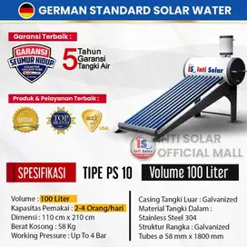 INTISOLAR PS10 PEMANAS AIR SURYA 100ltr Inti Solar Water Heater PS 10