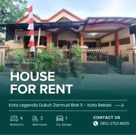 Disewakan Rumah Full Furnished, Luas & Nyaman di Kota Legenda