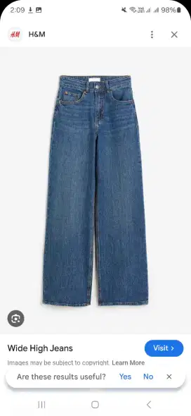 BNWT (BRAND NEW WITH TAG)! H&M WIDE HIGH JEANS
