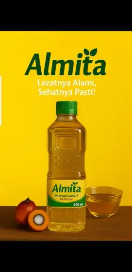 MINYAK GORENG PREMIUM MERK ALMITA KEMASAN 800 ML