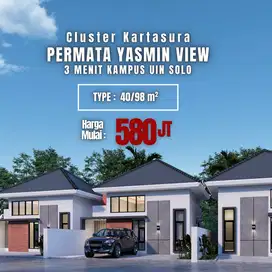 Dekat Pusat Kota Solo, Cluster Minimalis Modern, 40/98