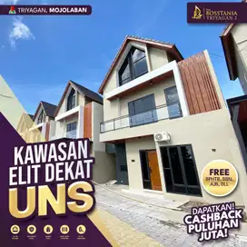 Rumah 2 Lantai Nyaman dan Strategis, 7 Menit ke UNS, RS Moewardi