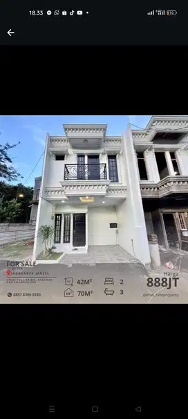 RUMAH BARU DI JAGAKARSA JAKARTA SELATAN