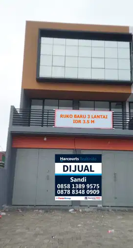 Di Jual Ruko Baru 3 Lantai Jalan Raden Saleh