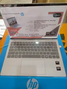 Ready Laptop HP Pavilion aero 13 Inch Ryzen 5 Ram 16/512GB