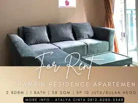 Sewa Apartement Thamrin Residence High Floor 2BR Furnished West View