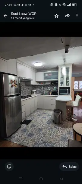 Apartemen WGP Siap Huni Full Furnished Hadap Taman & Jl Raya