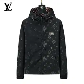 JAKET LOUIS VUITTON MEN SLETING ZIPPER WINDBREAKER BRANDED IMPORT