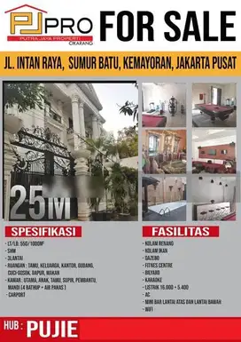 DIJUAL RUMAH JL&gt;INTAN RAYA&lt; KEMAYORAN